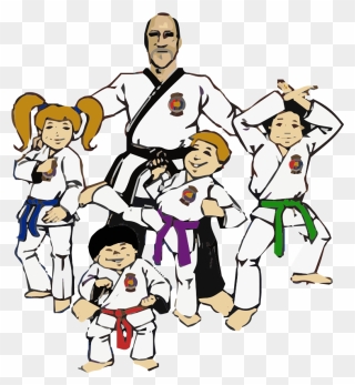 Karate Class Clipart"onerror='this.onerror=null; this.remove();' XYZ="data - Karate Kids Cartoon - Png Download